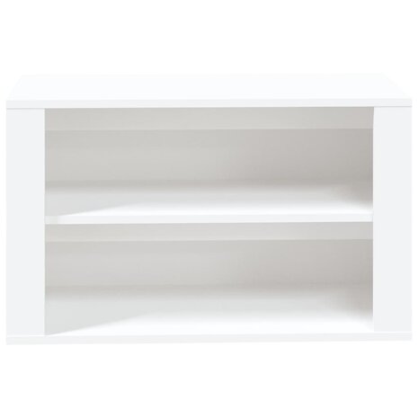 Schoenenrek 75x35x45 cm bewerkt hout wit 5