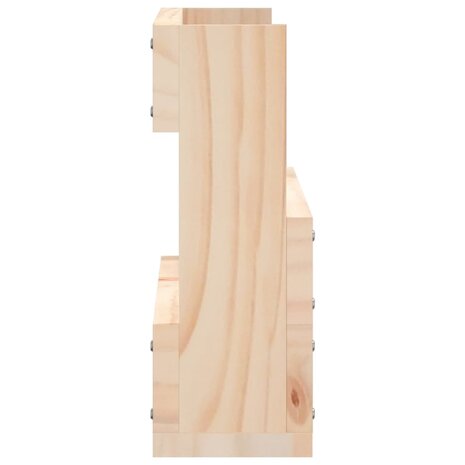 Wandschoenenrekken 2 st 59x9x23 cm massief grenenhout 6
