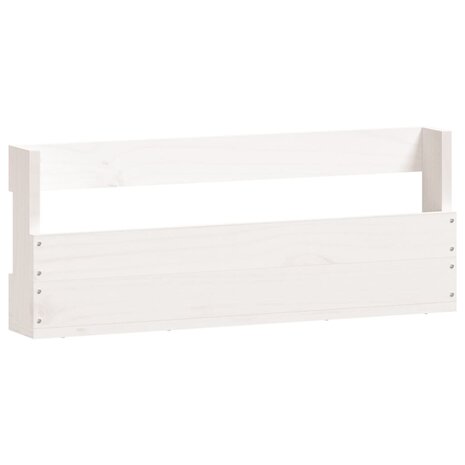 Schoenenrekken 2 st 59x9x23 cm massief grenenhout wit 5