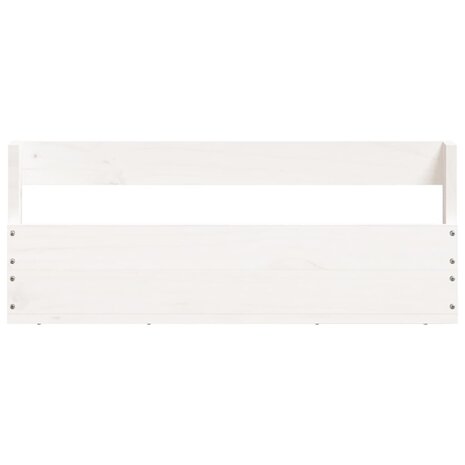 Schoenenrekken 2 st 59x9x23 cm massief grenenhout wit 6