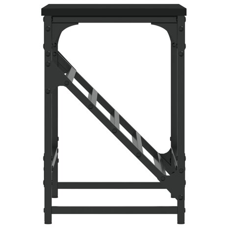 Schoenenrek 60x30x45 cm bewerkt hout zwart 5
