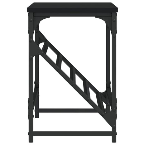 Schoenenrek 90x30x45 cm bewerkt hout zwart 5