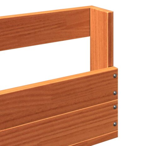Schoenenrekken 2 st 110x8,5x23,5 cm massief grenenhout wasbruin 9