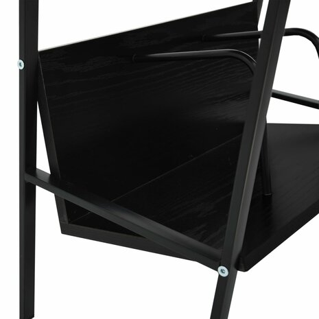 Boekenkast met 2 schappen 52x28x59 cm bewerkt hout zwart 7
