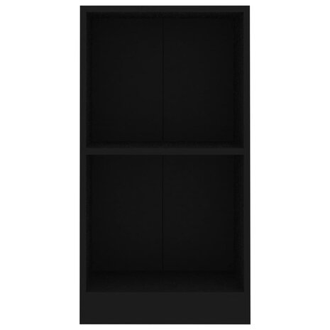 Boekenkast 40x24x75 cm bewerkt hout zwart 4