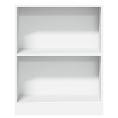Boekenkast 60x24x76 cm bewerkt hout wit 5
