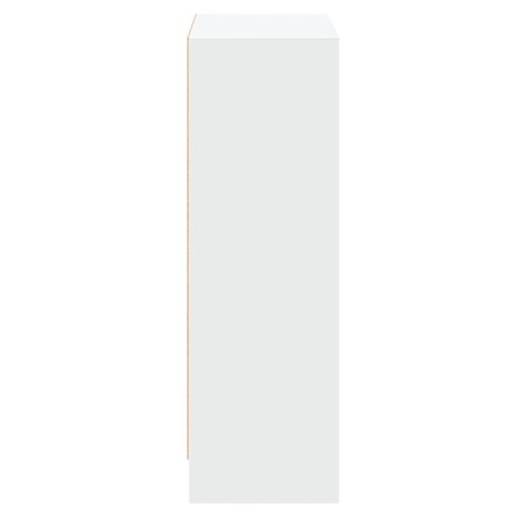 Boekenkast 60x24x76 cm bewerkt hout wit 6