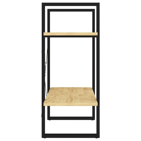 Boekenkast met 2 schappen 60x30x70 cm massief grenenhout 6