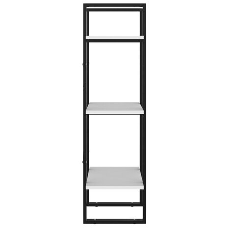 Boekenkast met 3 schappen 40x30x105 cm bewerkt hout wit 6