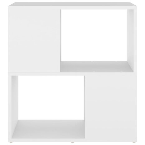 Boekenkast 60x24x63 cm bewerkt hout wit 3