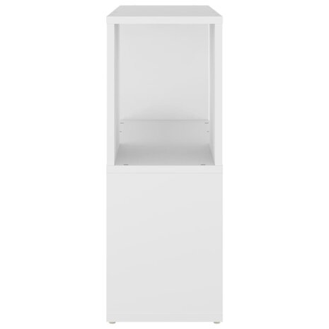 Boekenkast 60x24x63 cm bewerkt hout wit 4
