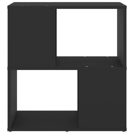 Boekenkast 60x24x63 cm bewerkt hout zwart 3