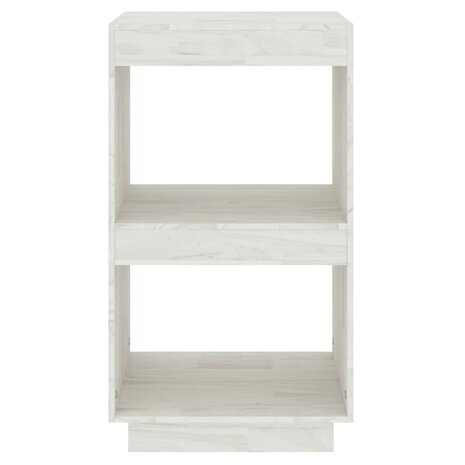 Boekenkast 40x35x71 cm massief grenenhout wit 5