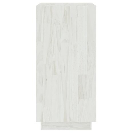 Boekenkast 40x35x71 cm massief grenenhout wit 6