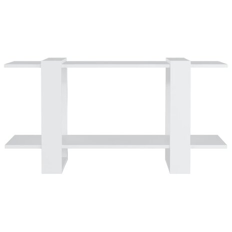 Boekenkast 100x30x51 cm bewerkt hout wit 3