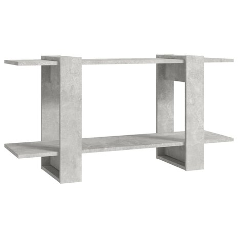 Boekenkast 100x30x51 cm bewerkt hout betongrijs 2