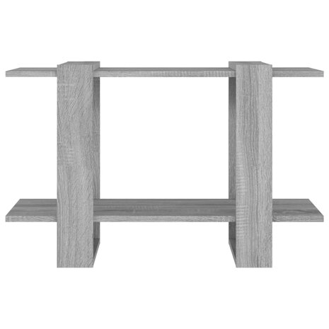 Boekenkast/kamerscherm 80x30x51 cm grijs sonoma eikenkleurig 5