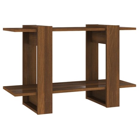 Boekenkast/kamerscherm 80x30x51 cm bruin eikenkleur 2