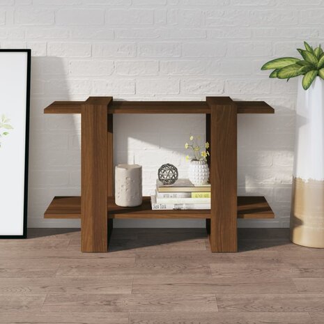 Boekenkast/kamerscherm 80x30x51 cm bruin eikenkleur 3