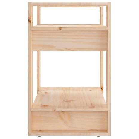 Boekenkast/kamerscherm 60x35x57 cm massief grenenhout 4
