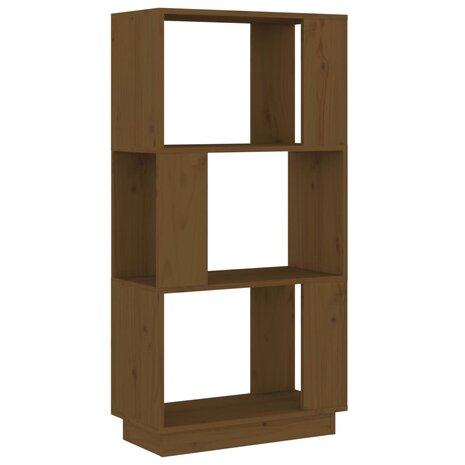 Boekenkast/kamerscherm 51x25x101 cm grenenhout honingbruin 2