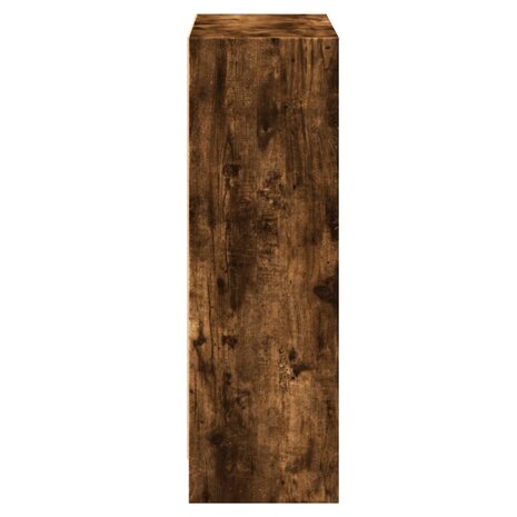 Boekenkast 60x24x76 cm bewerkt hout gerookt eikenkleurig 6