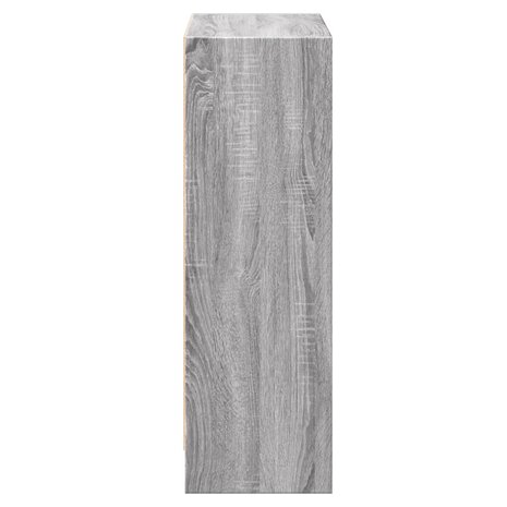 Boekenkast 60x24x76 cm bewerkt hout grijs sonoma eikenkleurig 6