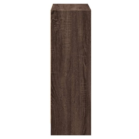Boekenkast 60x24x76 cm bewerkt hout bruin eikenkleur 6