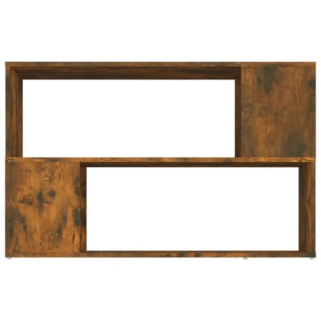 Boekenkast 100x24x63 cm bewerkt hout gerookt eikenkleurig 5