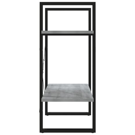 Boekenkast 60x30x70 cm bewerkt hout grijs sonoma eikenkleurig 6