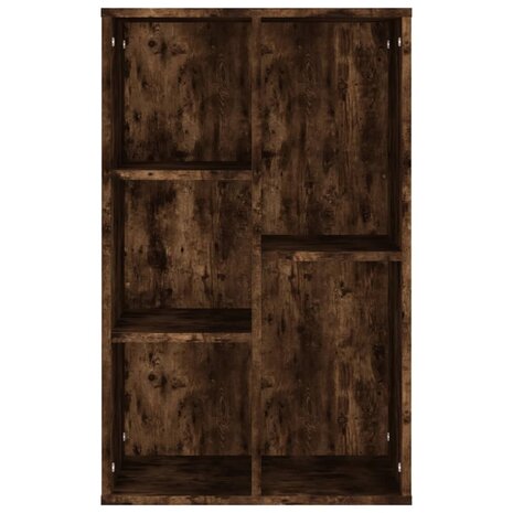 Boekenkast/dressoir 50x25x80 cm bewerkt hout gerookt eikenkleur 6