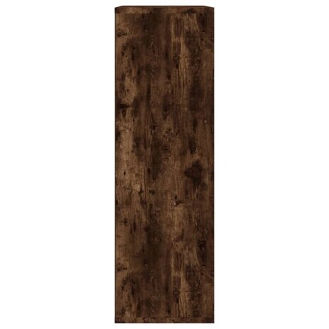 Boekenkast/dressoir 50x25x80 cm bewerkt hout gerookt eikenkleur 7