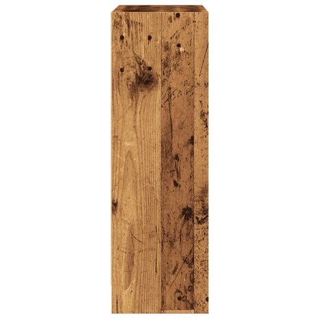 Boekenkast 60x24x76 cm bewerkt hout oud houtkleurig 5