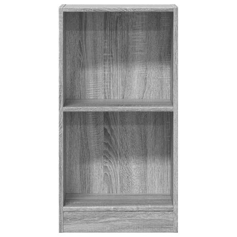 Boekenkast 40x24x76 cm bewerkt hout grijs sonoma eikenkleurig 4