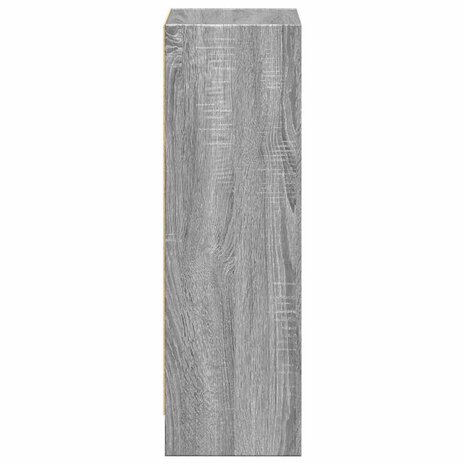 Boekenkast 40x24x76 cm bewerkt hout grijs sonoma eikenkleurig 5