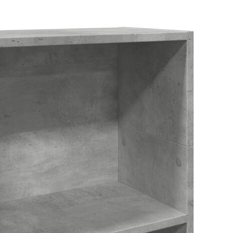 Boekenkast 40x24x109 cm bewerkt hout betongrijs 7