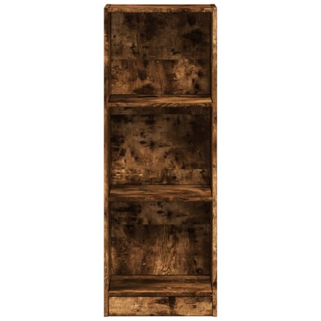 Boekenkast 40x24x109 cm bewerkt hout gerookt eikenkleurig 4