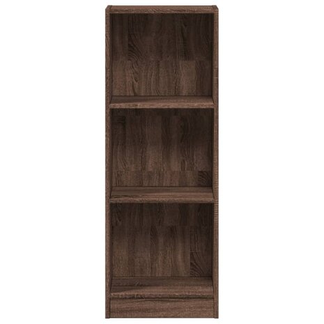 Boekenkast 40x24x109 cm bewerkt hout bruin eikenkleurig 4