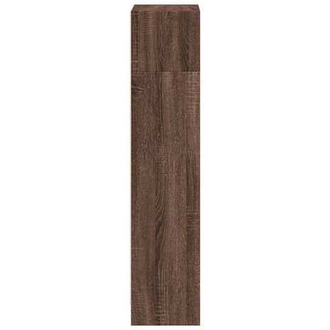Boekenkast 40x24x109 cm bewerkt hout bruin eikenkleurig 5