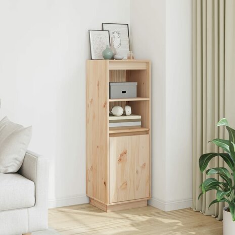 Hoge kast 37x34x110 cm massief grenenhout 1
