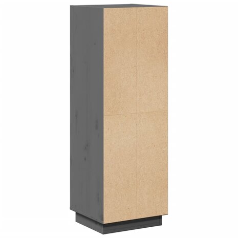 Hoge kast 37x34x110 cm massief grenenhout grijs 7