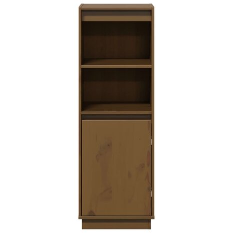 Hoge kast 37x34x110 cm massief grenenhout honingbruin 4