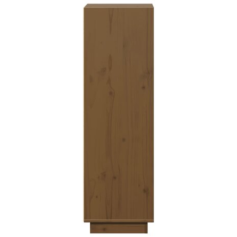 Hoge kast 37x34x110 cm massief grenenhout honingbruin 6
