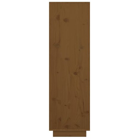 Hoge kast 38x35x117 cm massief grenenhout honingbruin 5