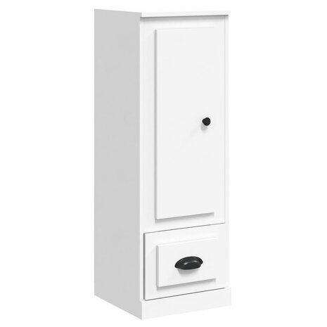 Hoge kast 36,35,5x103,5 cm bewerkt hout wit 2