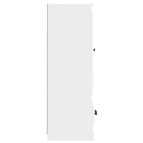 Hoge kast 36,35,5x103,5 cm bewerkt hout wit 6