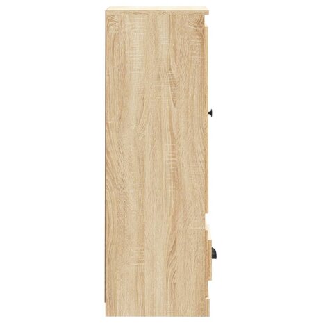 Hoge kast 36x35,5x103,5 cm bewerkt hout sonoma eikenkleurig 6
