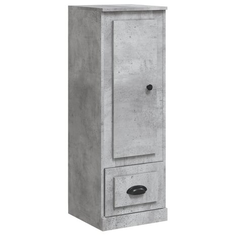 Hoge kast 36x35,5x103,5 cm bewerkt hout betongrijs 2