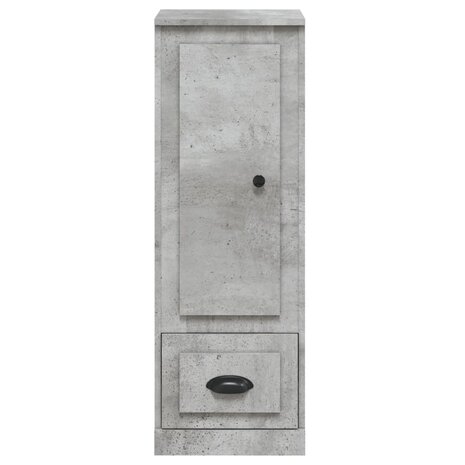 Hoge kast 36x35,5x103,5 cm bewerkt hout betongrijs 5
