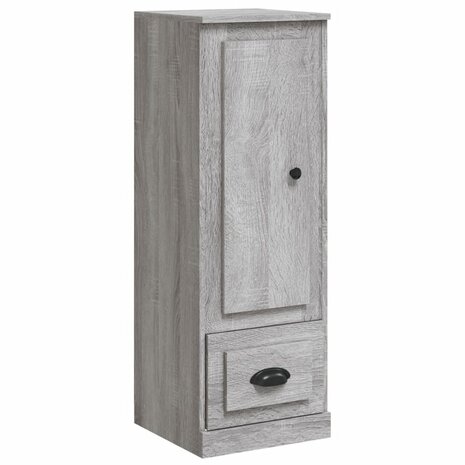 Hoge kast 36x35,5x103,5 cm bewerkt hout grijs sonoma eikenkleur 2